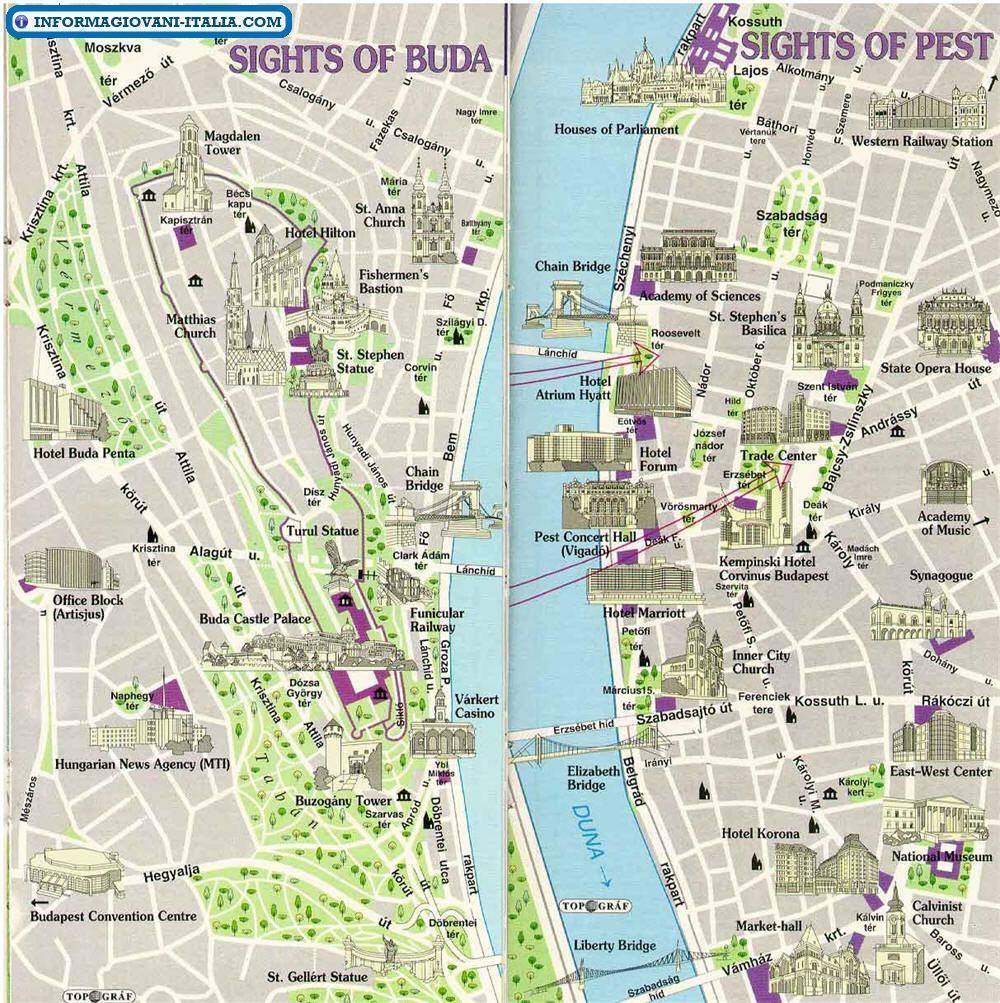 Mappa Di Budapest Cartina Di Budapest