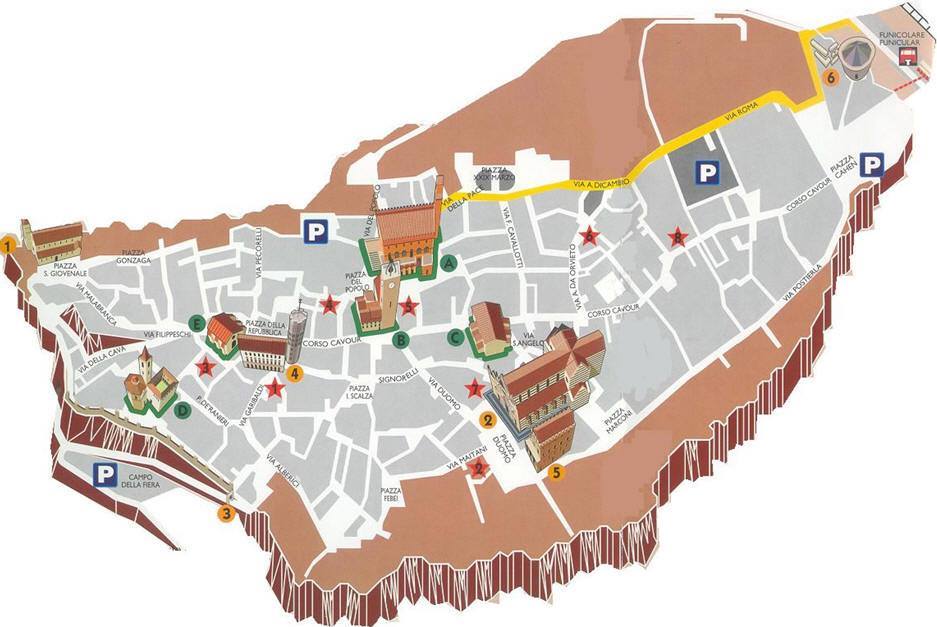 Map of Orvieto