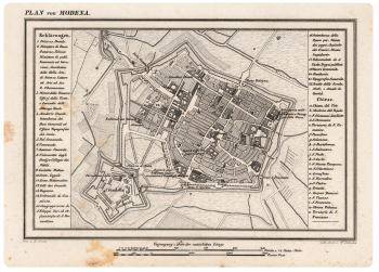 Antica mappa di Modena