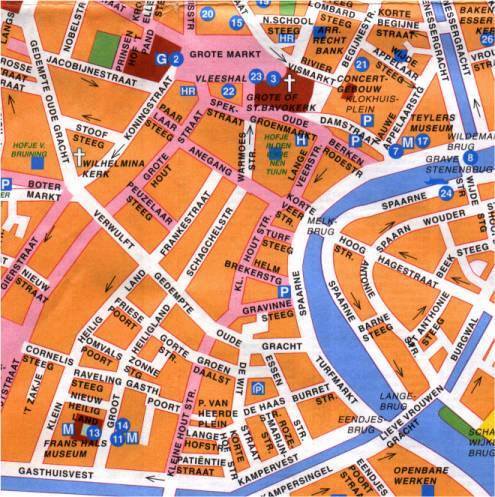 Karte von Haarlem - Stadtplan Haarlem