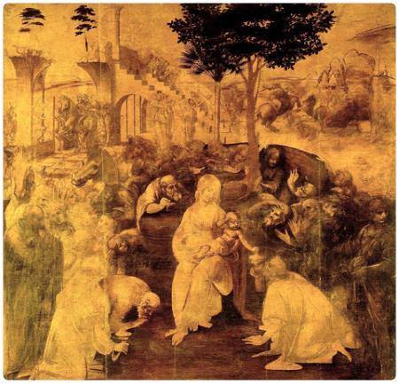 Adorazione dei Re Magi - 1482 - Leonardo da Vinci 