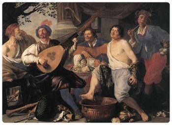 Allegoria dei cinque sensi - Theodor Rombouts
