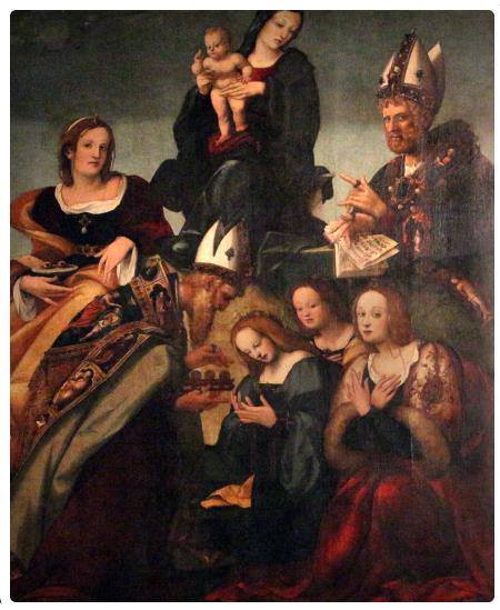 Madonna con Bamino e Santi - Amico Aspertini - Basilica di San Martino