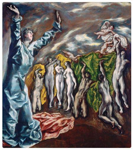 El Greco - Apertura del Quinto Sigillo dell'Apocalisse