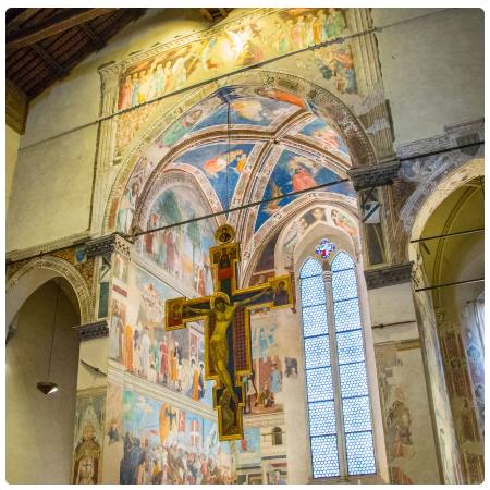 Affresco - Badia delle SS. Flora e Lucilla ad Arezzo