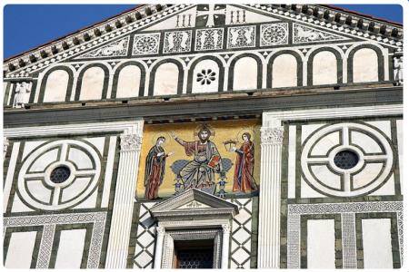 Dettaglio facciata Basilica di San Miniato a Monte