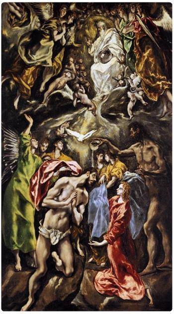 El Greco - Battesimo di Cristo