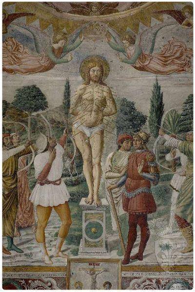Benozzo Gozzoli - Martirio San Sebastiano - Duomo di San Gimignano