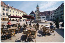 Una piazza di Bratislava