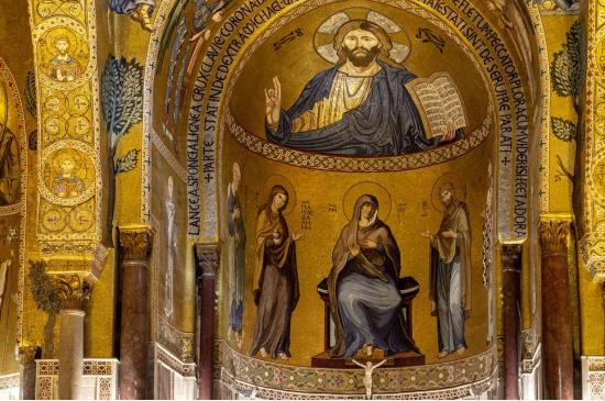 Cappella Palatina - Mosaico Cristo