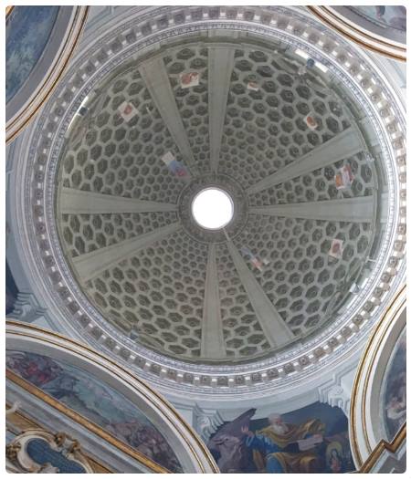 Chiesa Nuova di Assisi - Soffitto cupola