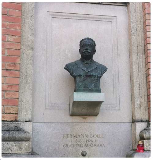 Cimitero di Zagabria Mirogoj - Busto Hermann Bollé