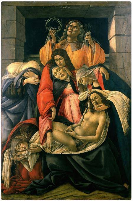 Compianto su Cristo Morto - Botticelli - Museo Poldi Pezzoli di Milano