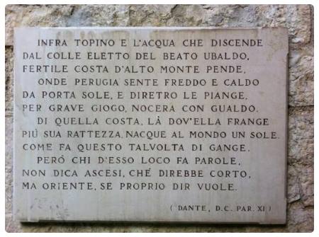 Dante che cita Assisi