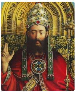 Dio Padre - Pala d'Altare - Adorazione dell'Agnello Mistico