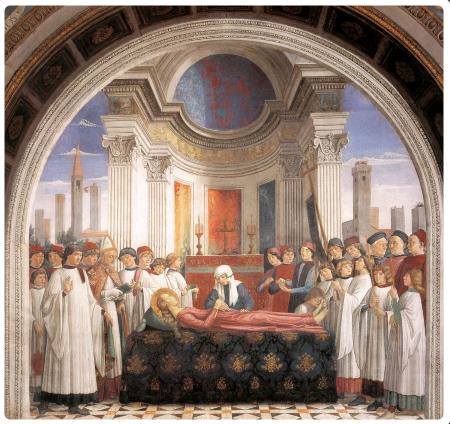 Ossequi a Santa Fina morente - Ghirlandaio