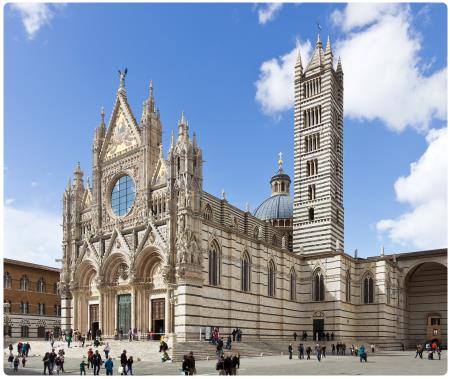 Fianco destro e campananile Duomo di Siena