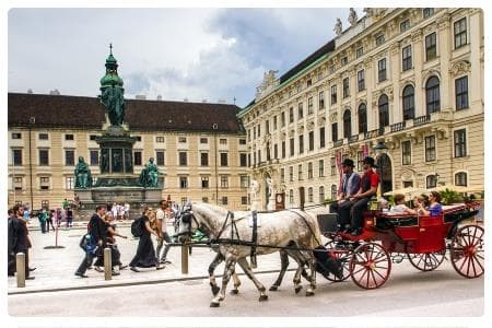 Giro di Vienna in Fiaker, la tipica carrozza 