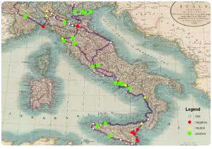 Mappa del Grand Tour