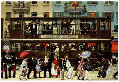 Aroldo Bonzagni - Il Tram di Monza 1916