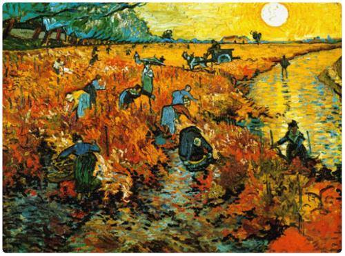 Il Vigneto Rosso - L'unico quadro venduto in vita da Van Gogh  -1888