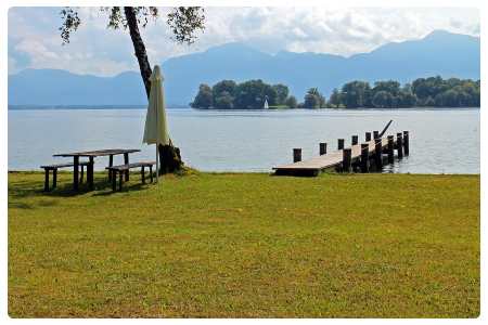 Lago Chiemsee in Baviera