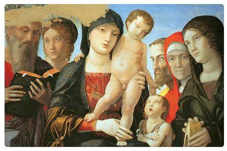 Madonna con Bambino e Santi - Mantegna