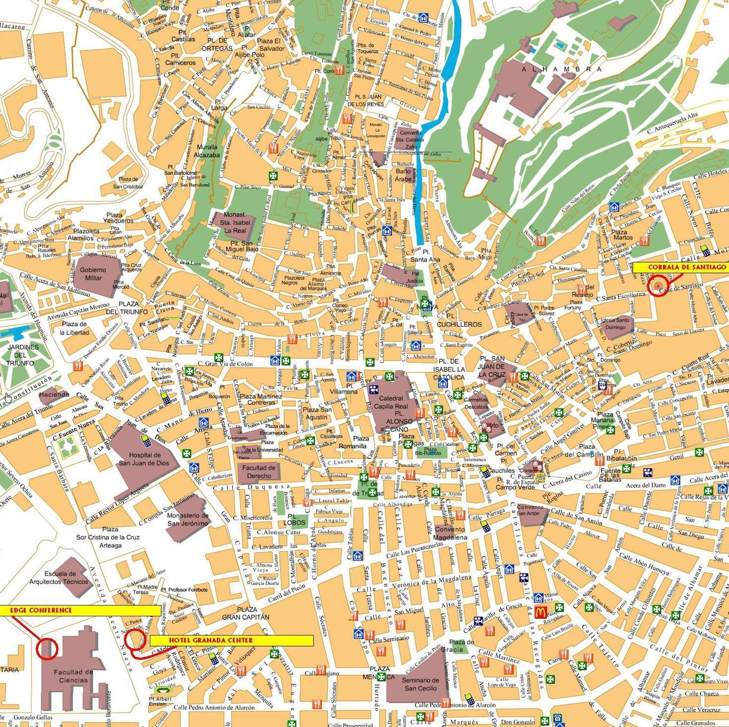 Mappa Di Granada Cartina Di Granada