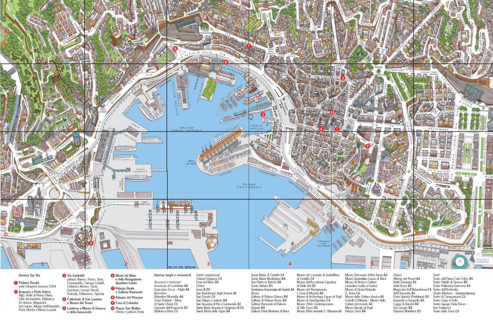 Mappa Di Genova Cartina Di Genova