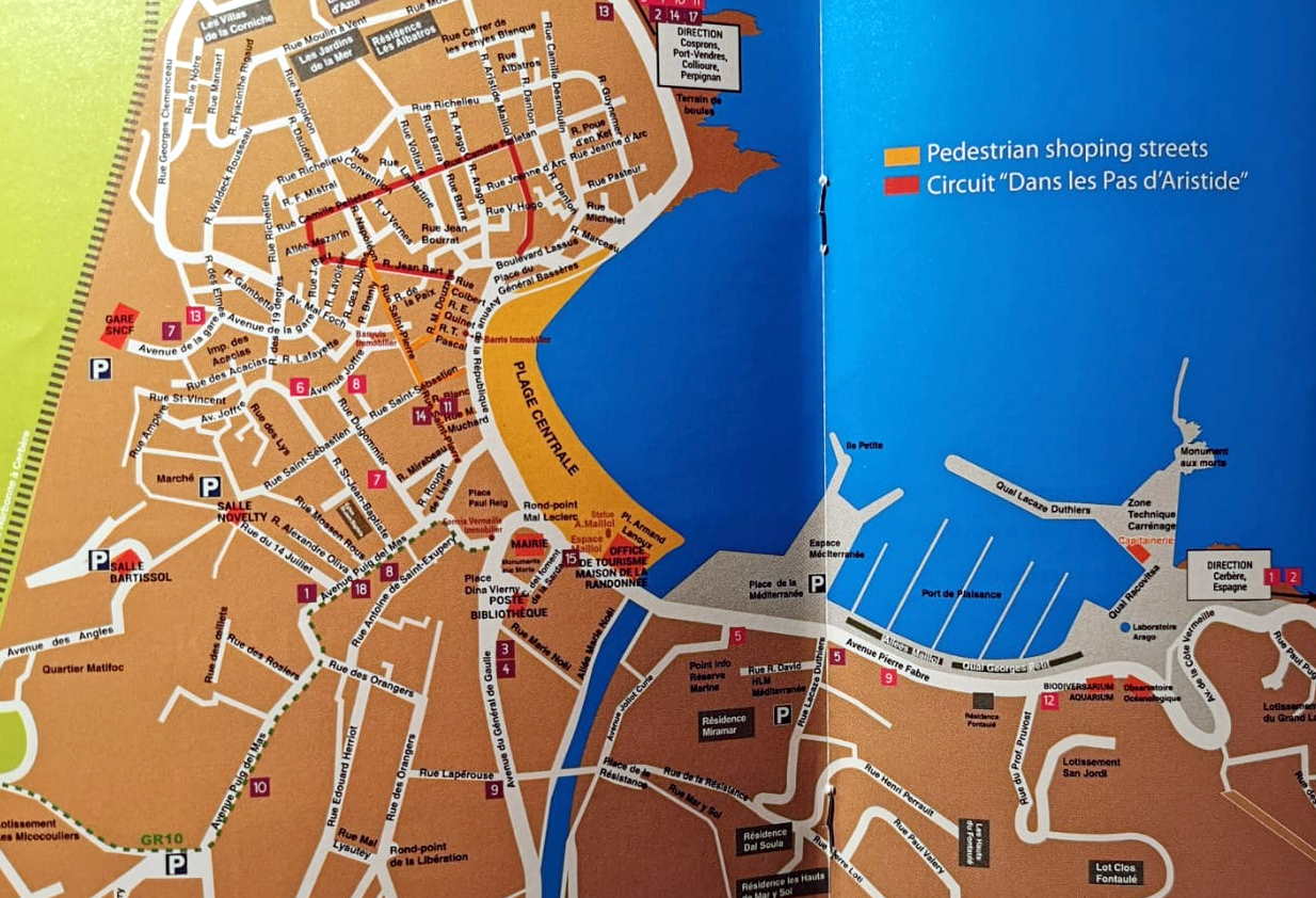 Map of Banyuls-sur-Mer