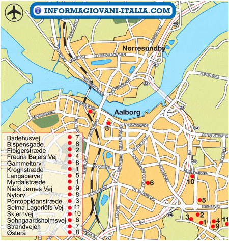 Map of Aalborg