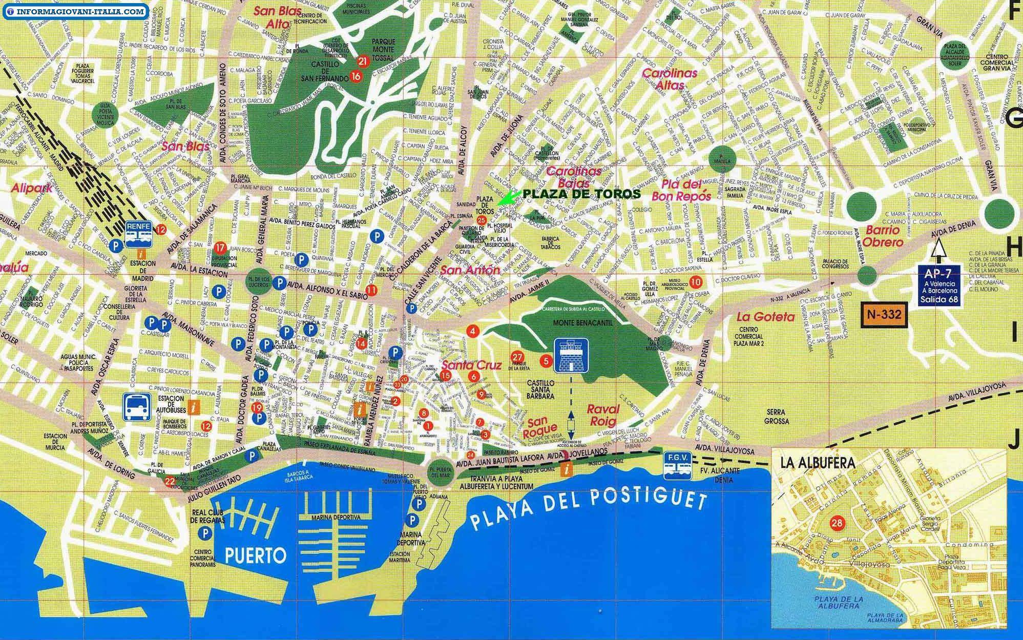 Mappa Di Alicante Cartina Di Alicante