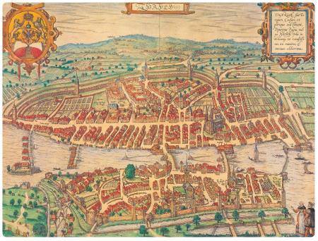 Mappa antica di Zurigo
