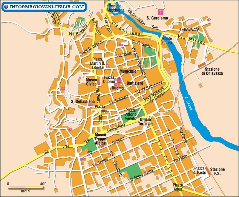 Karte Von Biella Stadtplan Biella