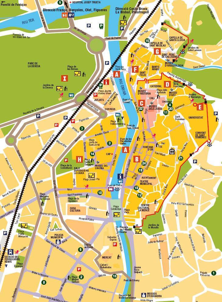 Map Of Girona