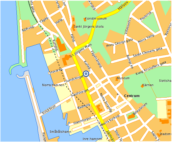 Karte von Helsingborg