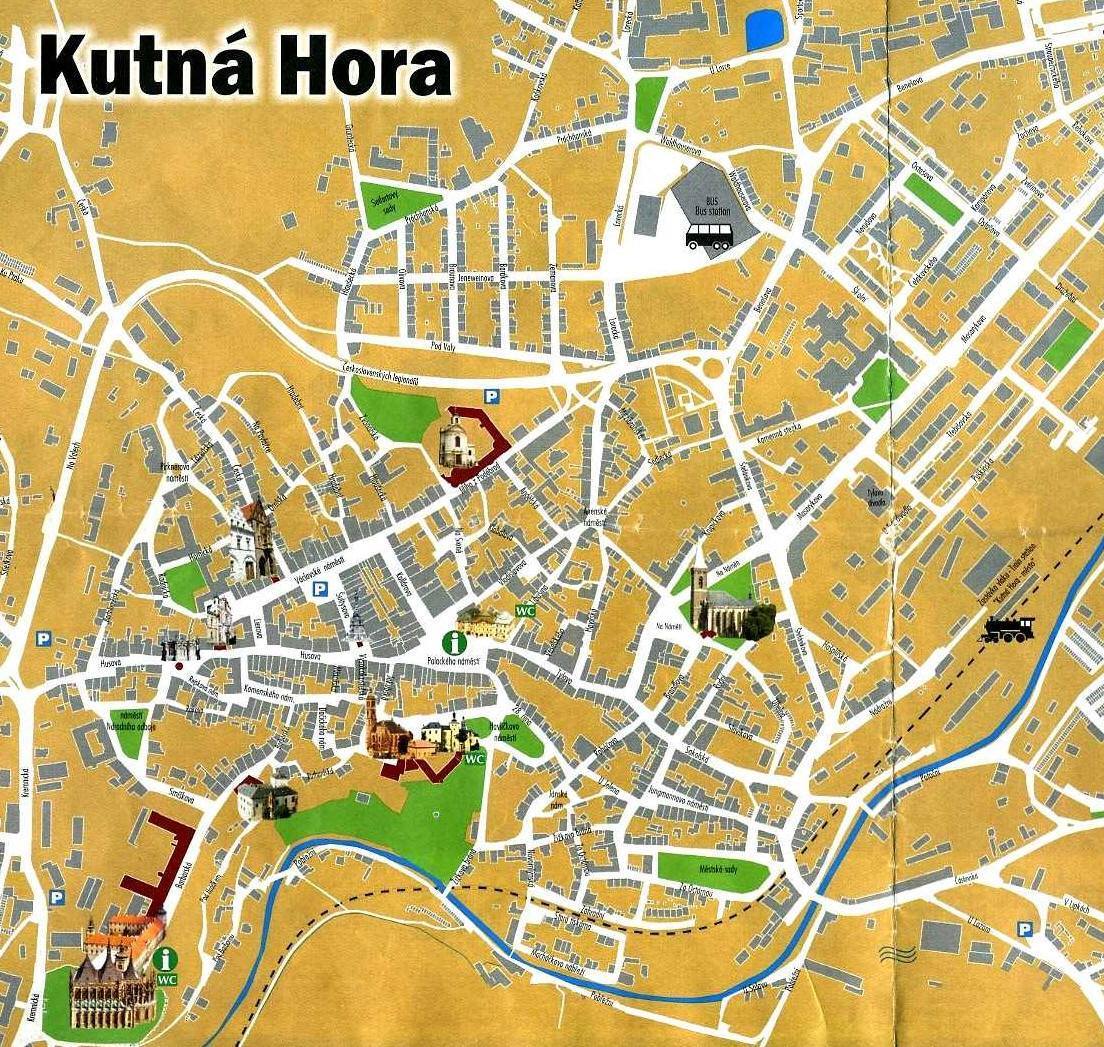 Mappa Kutna Hora 