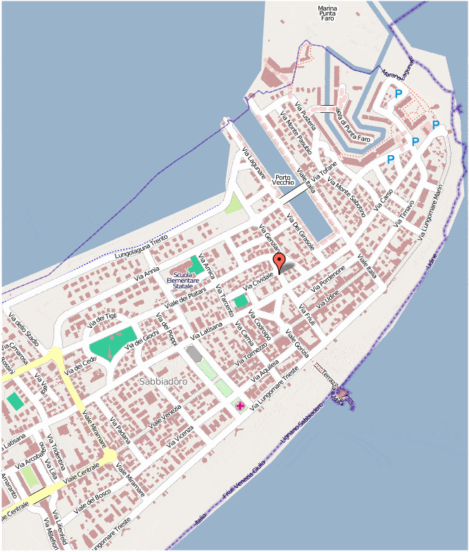 Mappa di Lignano Sabbia d'Oro - Cartina di Lignano Sabbia d'Oro