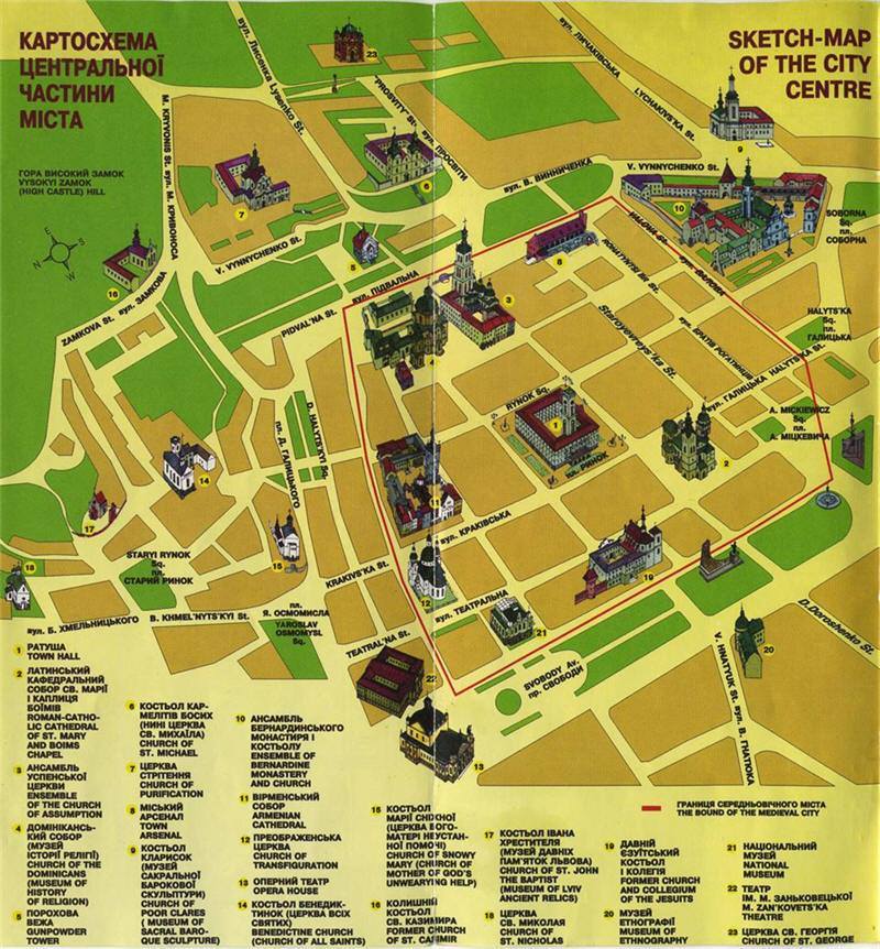 Mappa di Lviv Leopoli - Cartina di Lviv Leopoli