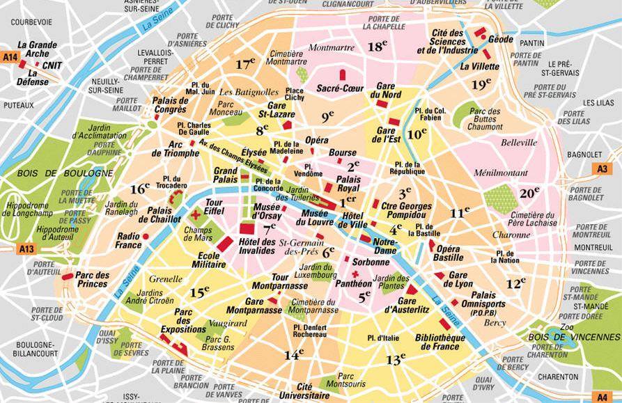 Mapa París Plano de París