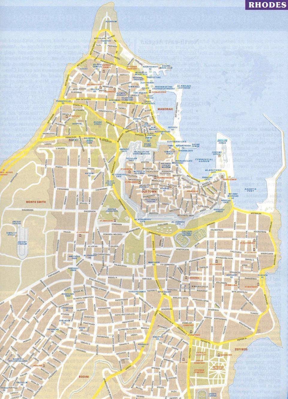 Mappa Di Rodi Cartina Di Rodi