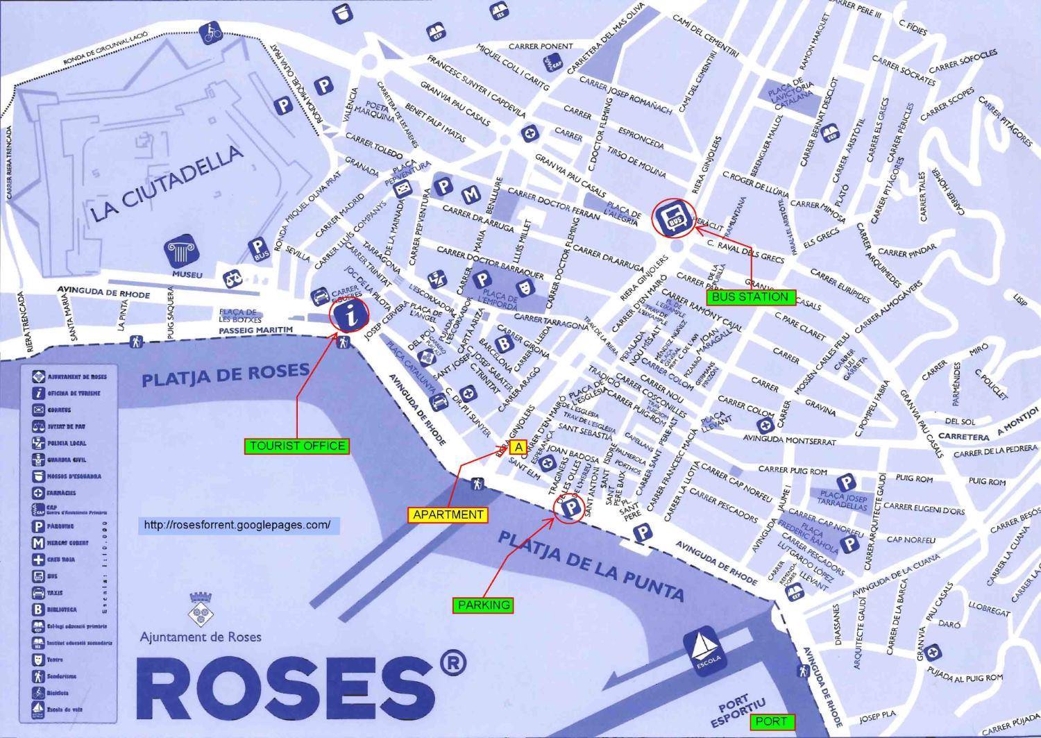 Roses Spanje Kaart Vakantie Roses Spanje VIFERC