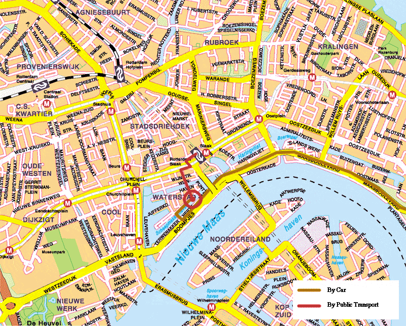 Map of Rotterdam