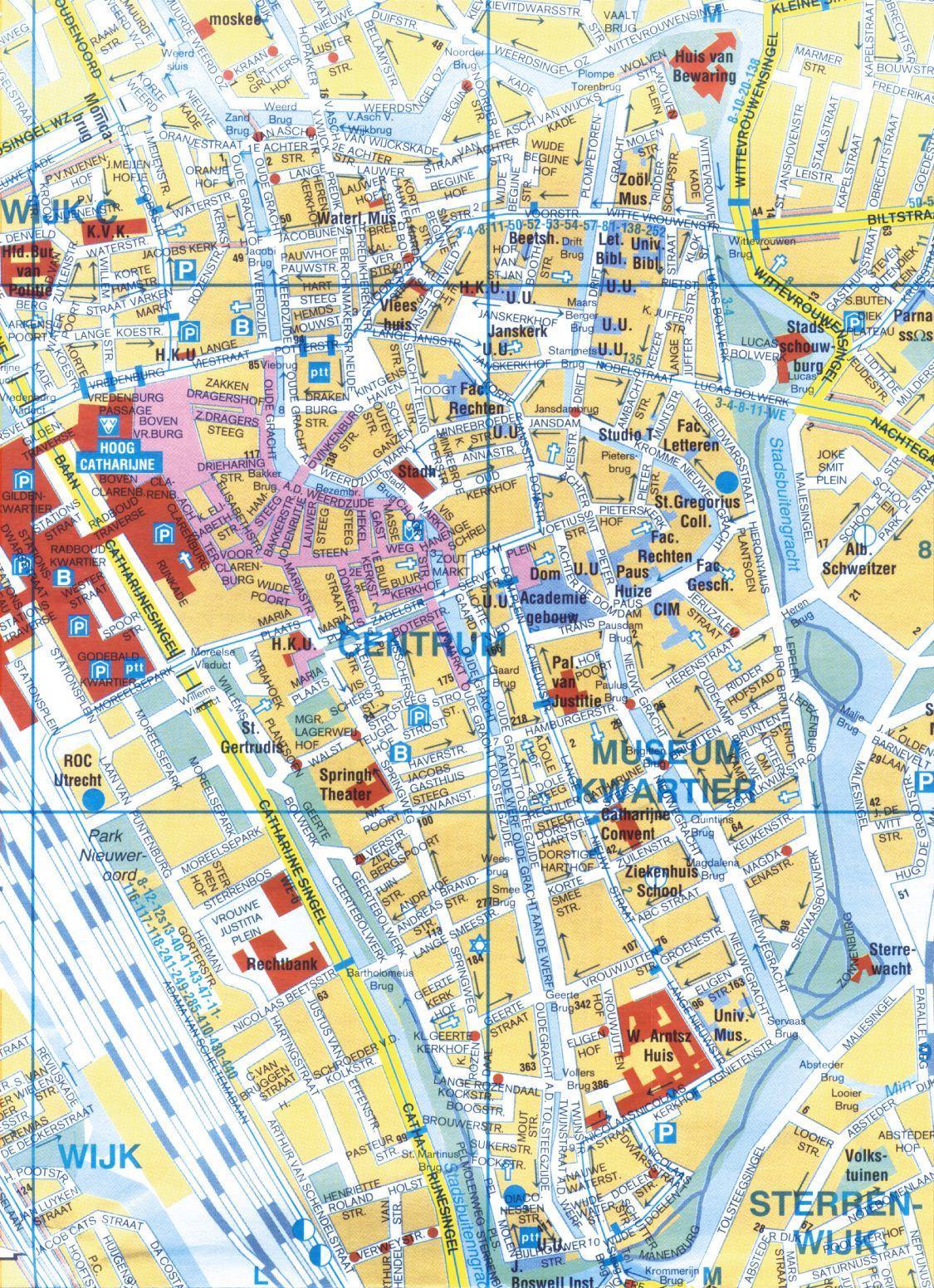 Karte von Utrecht - Stadtplan Utrecht