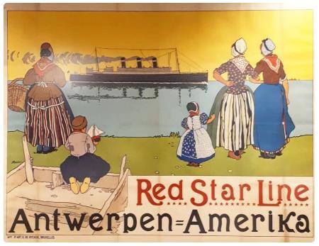 Migranti in partenza - Museo Red Star Line di Anversa