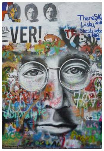 Muro di John Lennon a Praga