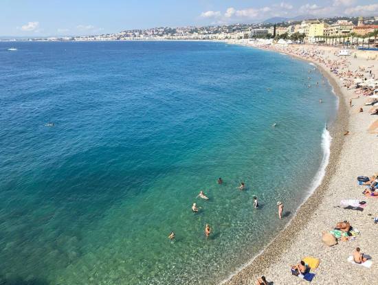 Spiaggia su Promenade des Anglais