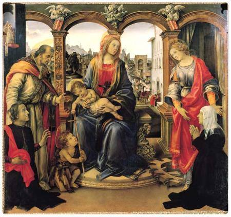 Pala Nerli - Filippino Lippo - Basilica di Santo Spirito a Firenze