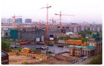 Pariser Platz durante la ricostruzione 1995