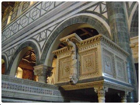 Pulpito romanico Basilica di San Miniato a Monte Interno